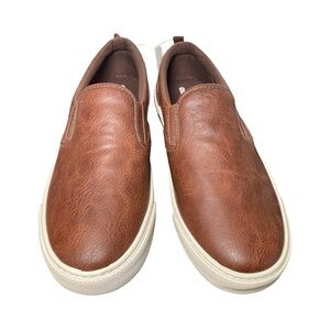 Old navy Classic Tan Leather boys youth  Slip-On Loafers